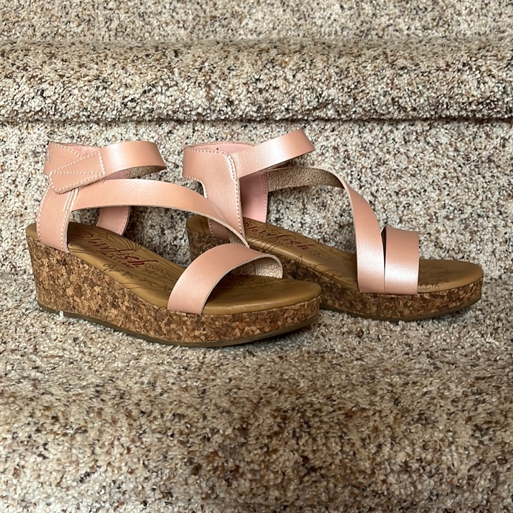 Blowfish Kids Wedge Sandals - Pearl Pink